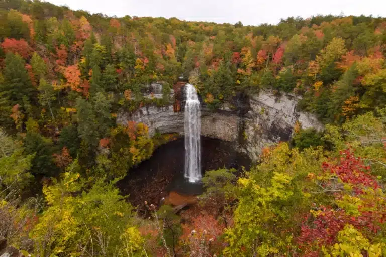 Fall in Chattanooga foliage view of Lookout Mountain